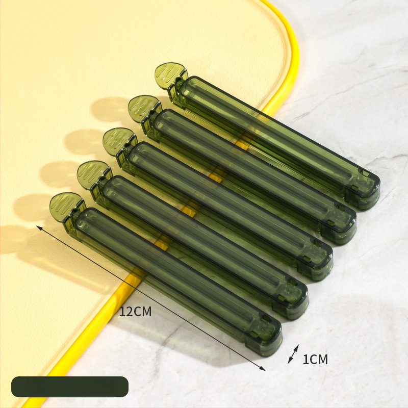 Xihui Διαφανές κλιπ σφράγισης σνακ — 5-Pack, κλιπ για σακούλες κουζίνας για τσάι και γάλα σε σκόνη (Μοντέρνο μινιμαλιστικό στυλ)