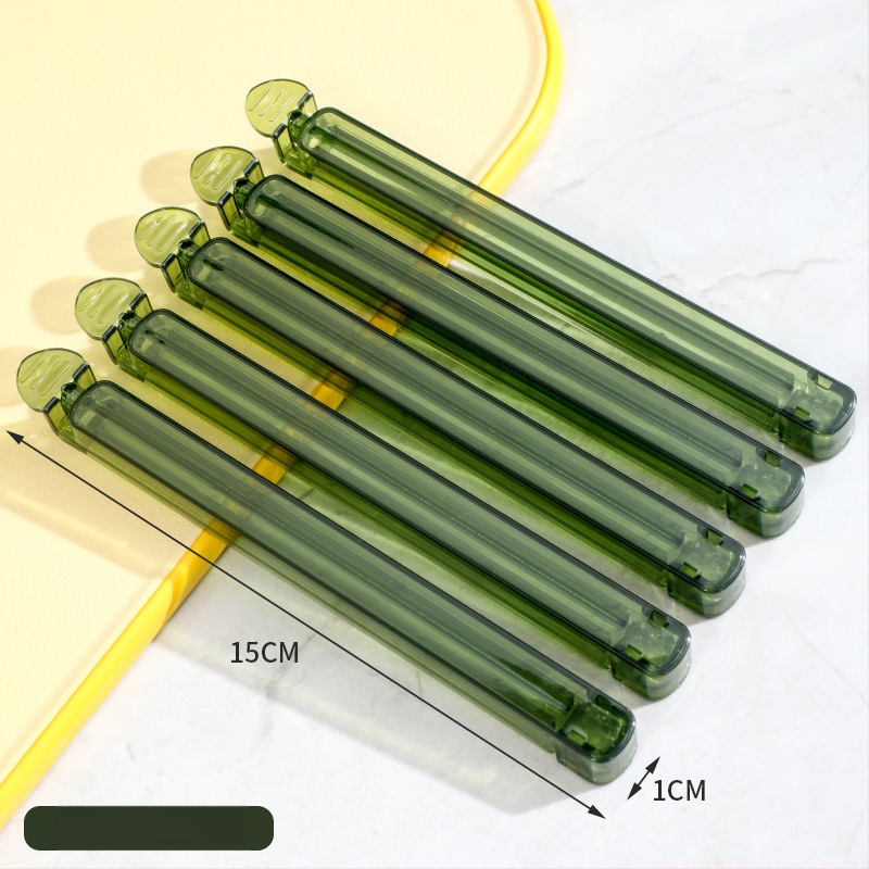 Xihui Διαφανές κλιπ σφράγισης σνακ — 5-Pack, κλιπ για σακούλες κουζίνας για τσάι και γάλα σε σκόνη (Μοντέρνο μινιμαλιστικό στυλ)