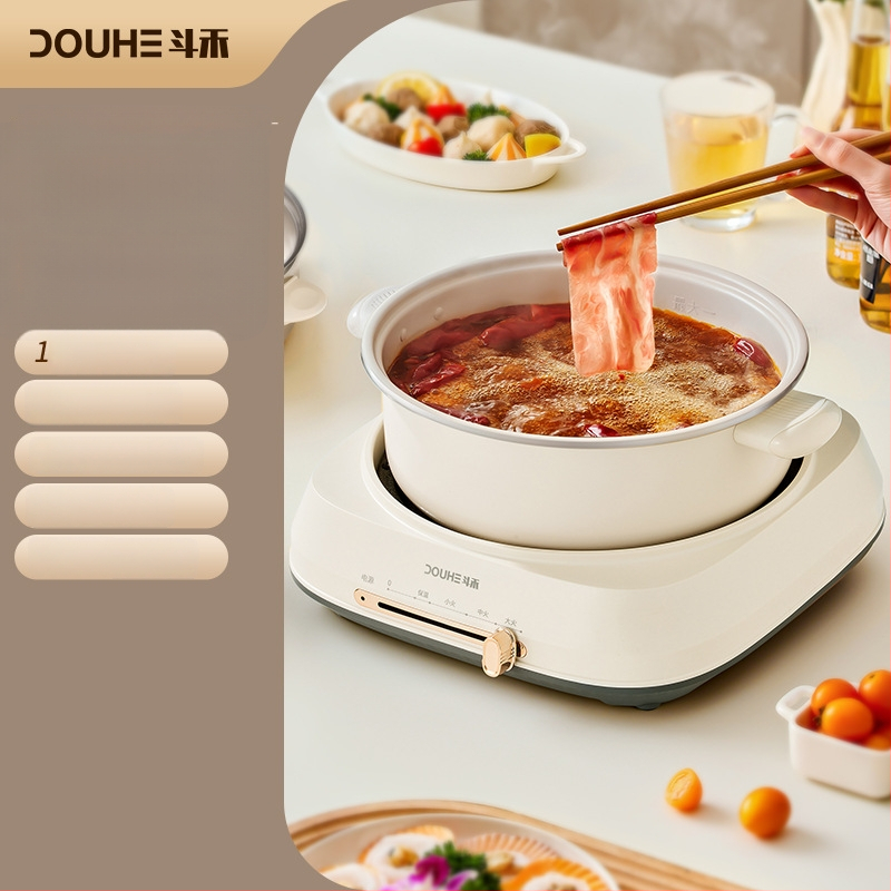 Douhe višenamjenski električni lonac za hot pot s podijeljenim dizajnom, velik kapacitet, sve u jednom