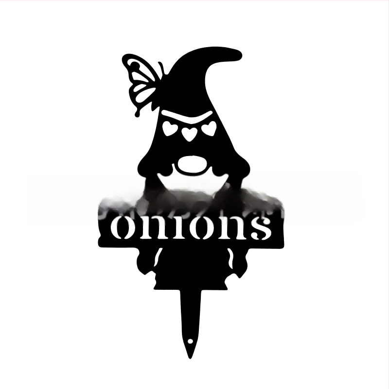 Метална градинска гном-скулптура за открито посрещане (Материал: метал; Стил: модерен минимализъм; Подходящ за подарък; Бранд: Yue Chan Jewelry)