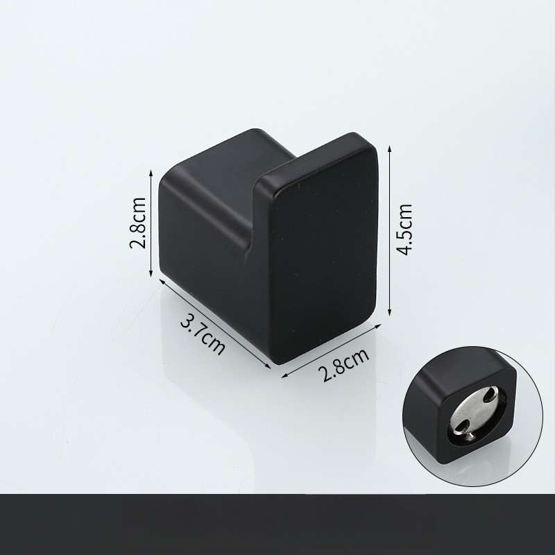 Единична закачалка за дрехи, Space алуминий, стенен монтаж, боядисана повърхност, стил Светъл лукс, марка Ouzhizhuo