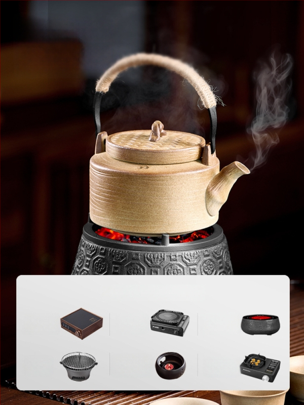 Керамично комплект за варене на чай SK280 — преносим, термоизолиран, със съхранение, за 3–5 човека