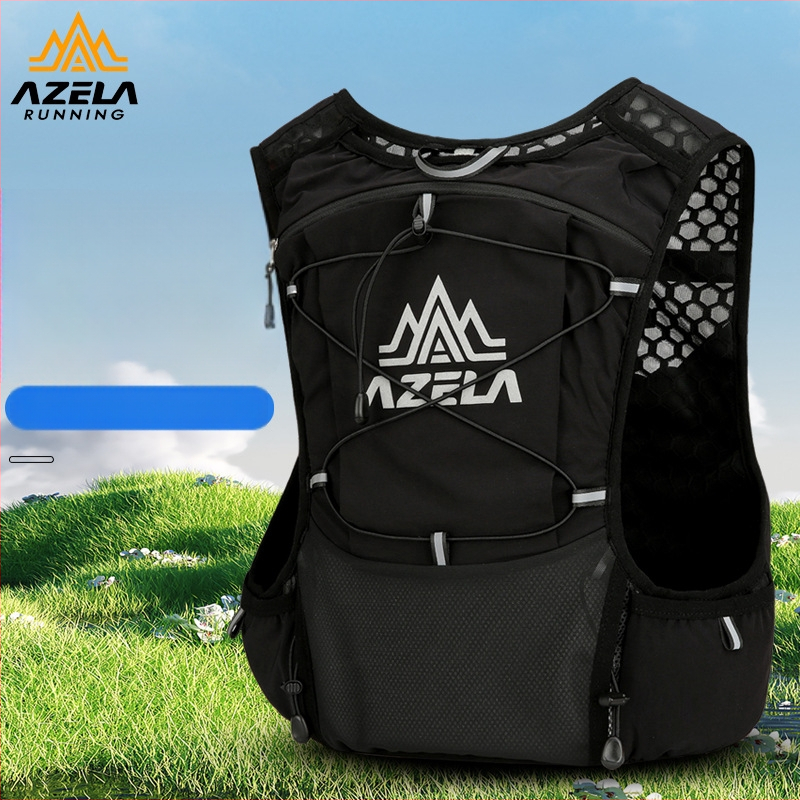 Походна раница с нейлонов корпус и воден резервоар (унисекс; кръгови презрамки; подплата полиестер; Outdoor спорт; намалява натоварването)