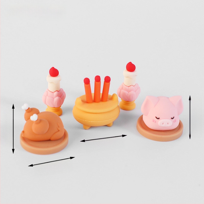 Munkaasztali dísz: Amitábha Buda és a Gazdagság Istene, gyanta, aranyos stílus, ajándék osztálytárs születésnapjára vagy karácsonyra