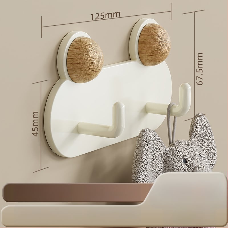 Жаба-форма стенна закачалка за баня — лепяща, без пробиване; метал: желязо; водоустойчива и ръждоустойчива; тегло 0.5 кг