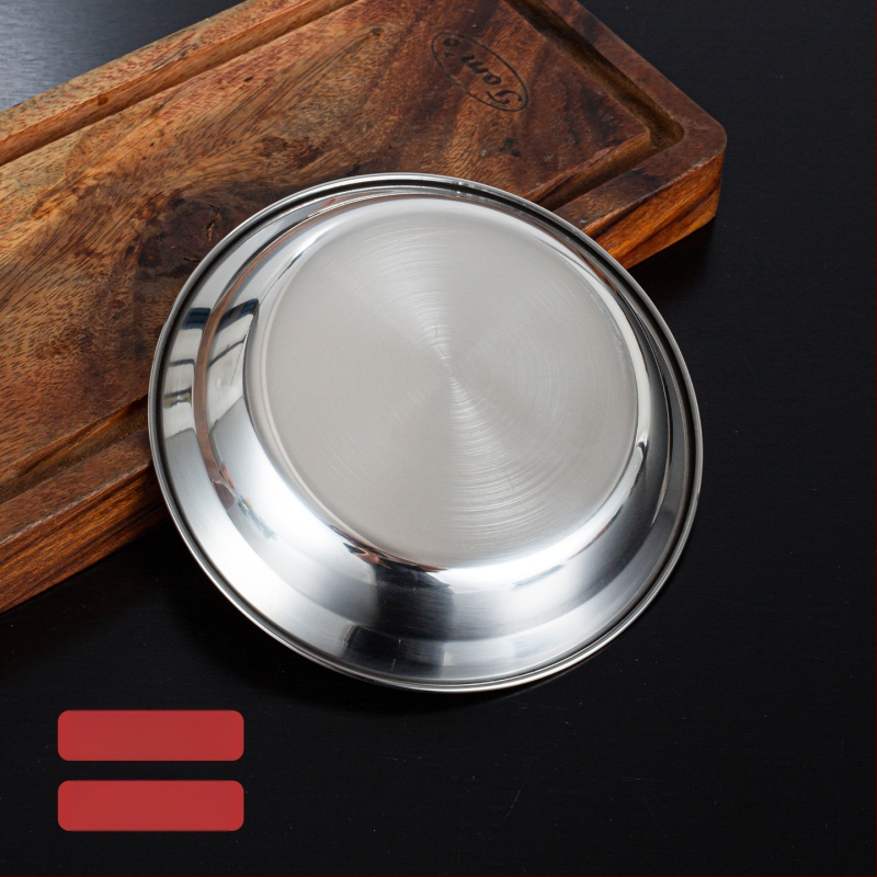 Line Line Rabbit 304 ανοξείδωτο ατσάλι, κυκλικός βαθύς πιάτο, απλός σχεδιασμός, ηλεκτροπλατιωμένη επιφάνεια