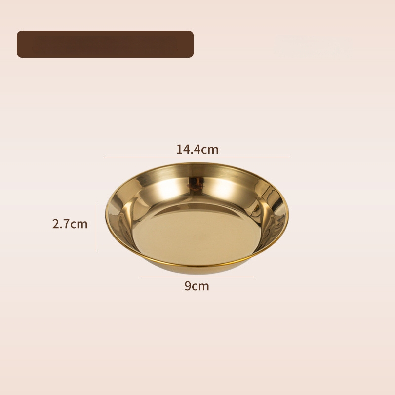 Line Line Rabbit 304 ανοξείδωτο ατσάλι, κυκλικός βαθύς πιάτο, απλός σχεδιασμός, ηλεκτροπλατιωμένη επιφάνεια