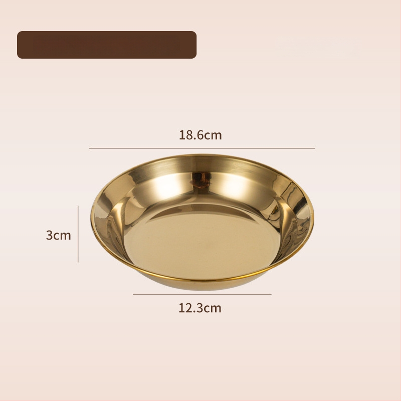 Line Line Rabbit 304 ανοξείδωτο ατσάλι, κυκλικός βαθύς πιάτο, απλός σχεδιασμός, ηλεκτροπλατιωμένη επιφάνεια