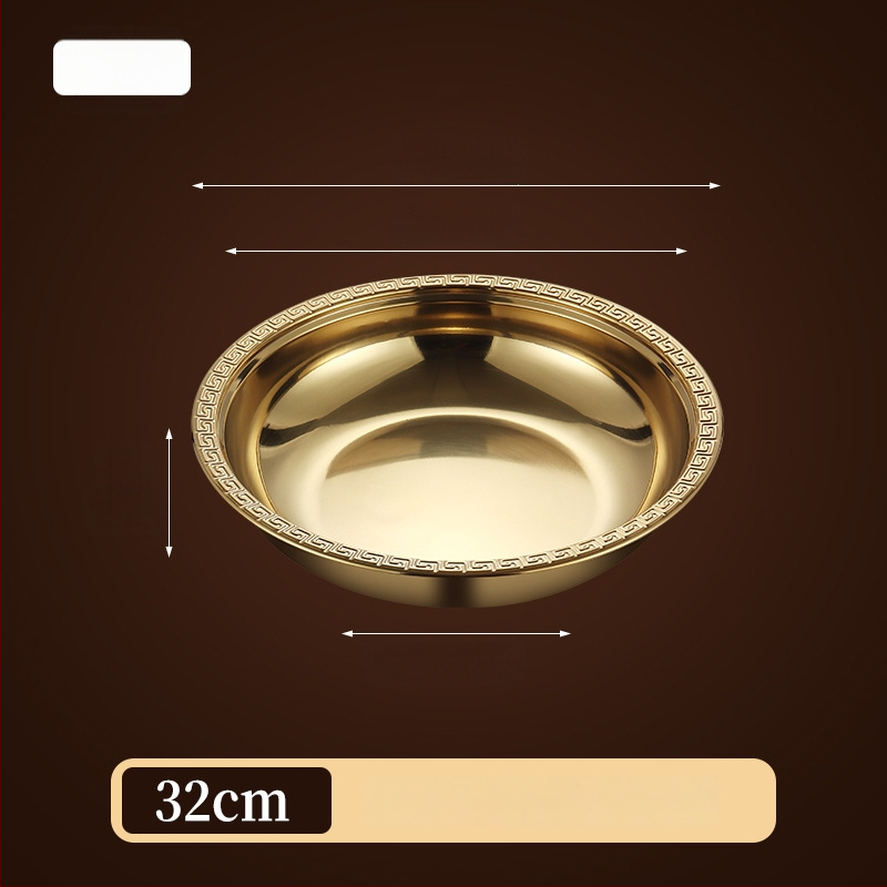 Πιάτο αστακού από ανοξείδωτο χάλυβα – στρογγυλό, φινίρισμα ηλεκτροπλατίωσης, δυνατότητα εκτύπωσης λογότυπου, διαθέσιμη προσαρμογή