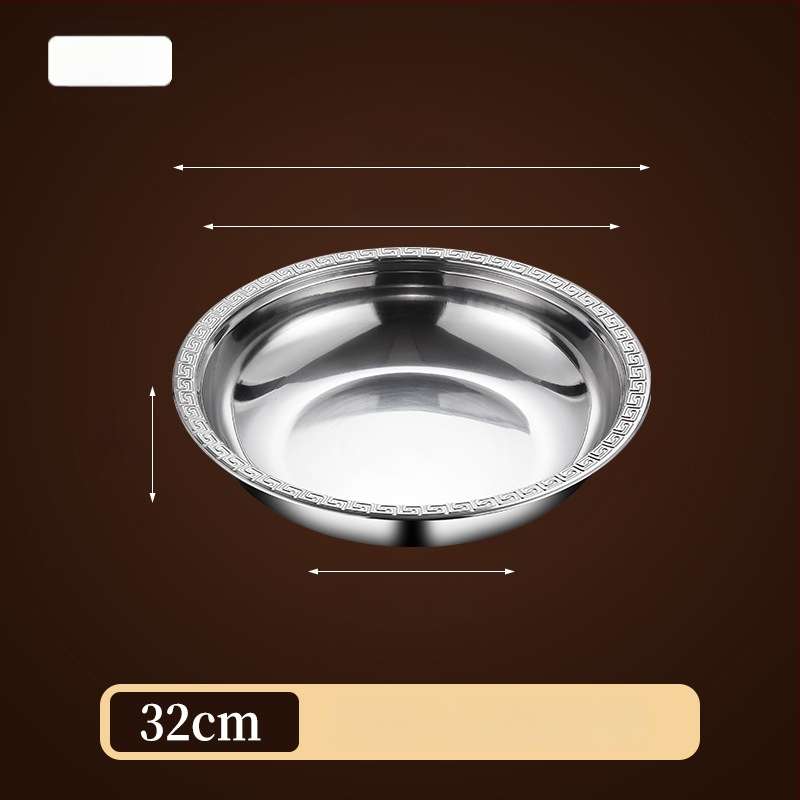 Πιάτο αστακού από ανοξείδωτο χάλυβα – στρογγυλό, φινίρισμα ηλεκτροπλατίωσης, δυνατότητα εκτύπωσης λογότυπου, διαθέσιμη προσαρμογή