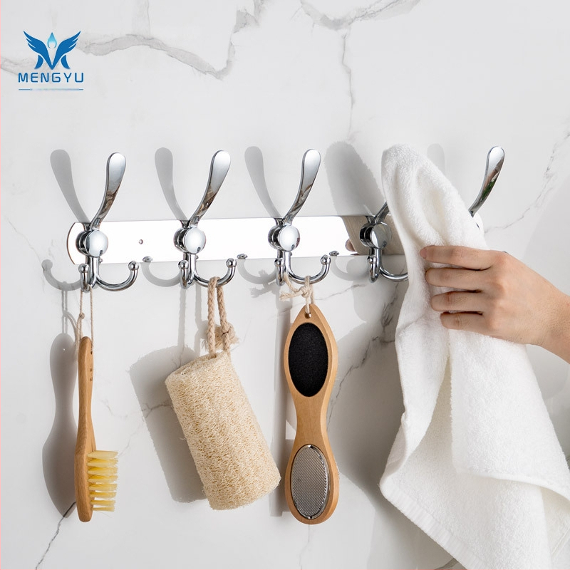 Закачалка за стена с повече от три реда, неръждаема стомана, за баня, модерен стил