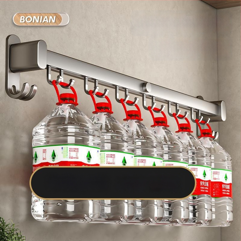 Πλαστικός τοίχος κρεμάστρας ράφι κουζίνας, εγκατάσταση χωρίς τρύπες, για σπατουλες, κουταλες και μαχαιρια