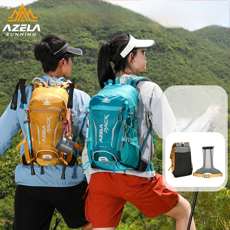 Раница за туризъм от Oxford платно, унисекс, дишаща, с извитa презрамка, за планинарство и къмпинг