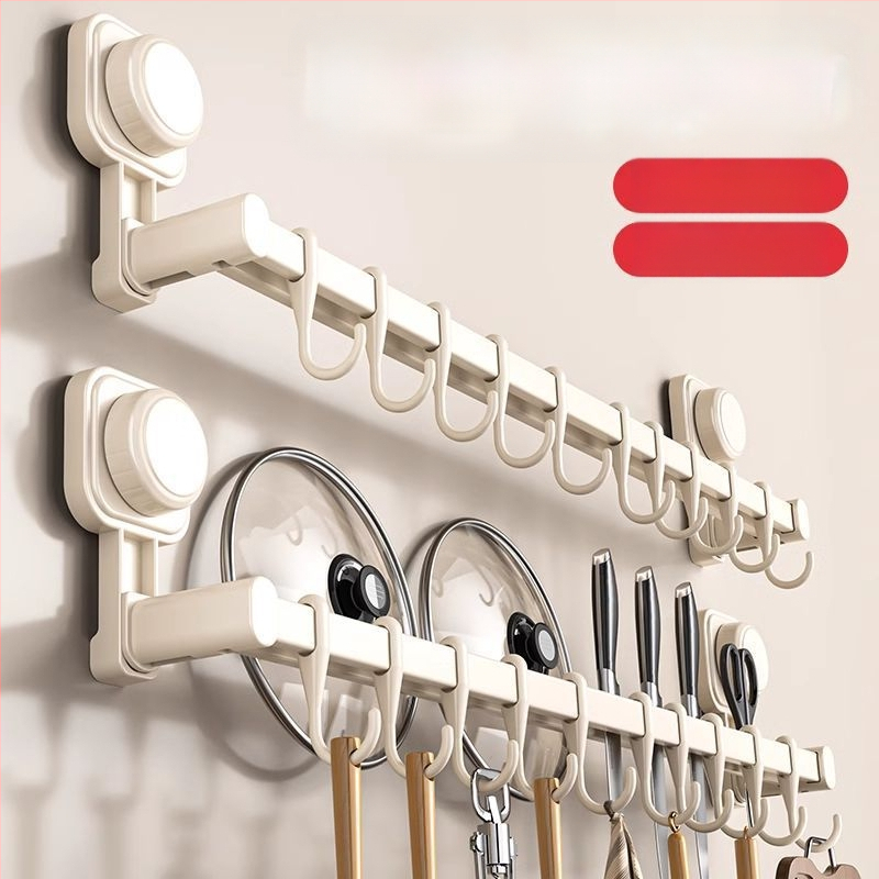 Οργανωτής κουζίνας με αναρρόφηση, χωρίς εγκατάσταση, τοίχος-κρεμάστρα για κουτάλες, σπατούλες και μαχαίρια, ανοξείδωτο ατσάλι, έναρξη 2025