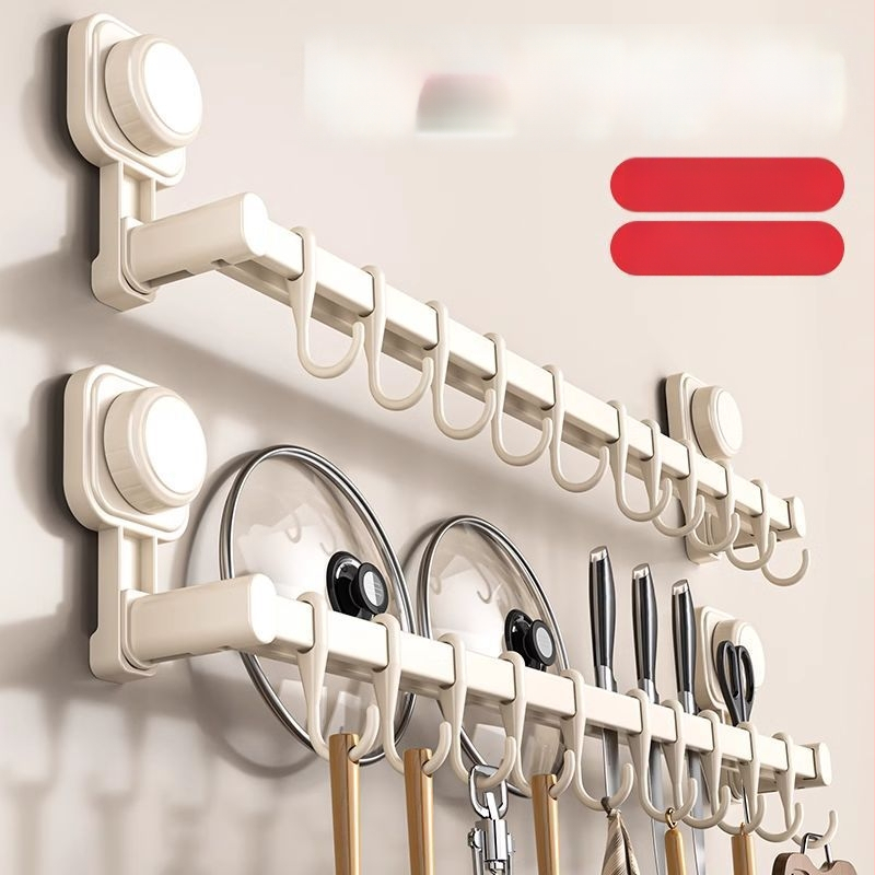 Οργανωτής κουζίνας με αναρρόφηση, χωρίς εγκατάσταση, τοίχος-κρεμάστρα για κουτάλες, σπατούλες και μαχαίρια, ανοξείδωτο ατσάλι, έναρξη 2025