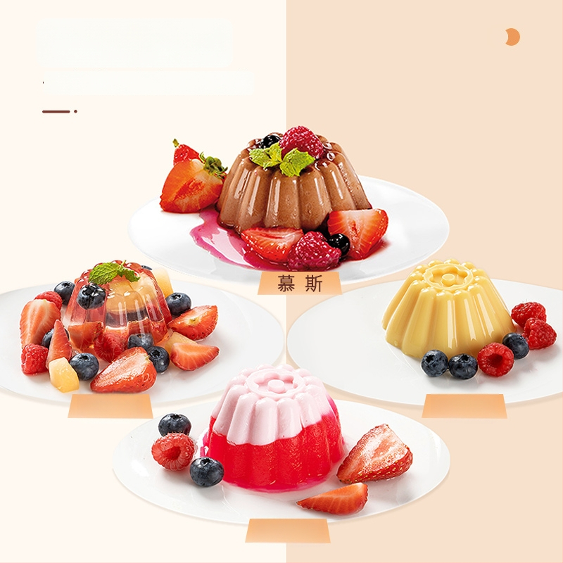 Formă de budincă din ABS cu capac, pentru uz casnic, potrivită pentru iaurt înghețat, mousse și jeleu, ustensilă pentru hrana bebelușilor