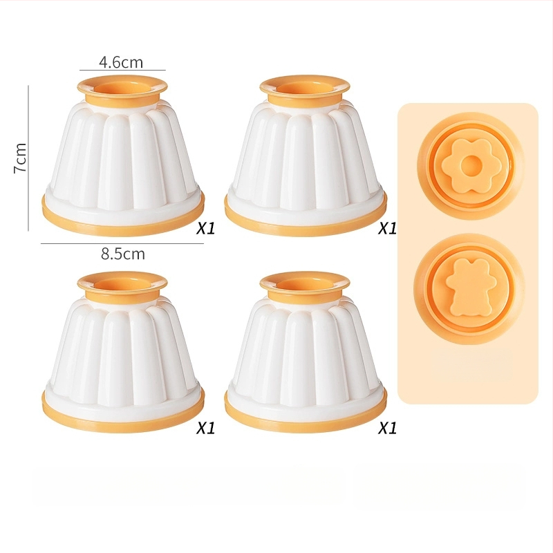 Formă de budincă din ABS cu capac, pentru uz casnic, potrivită pentru iaurt înghețat, mousse și jeleu, ustensilă pentru hrana bebelușilor