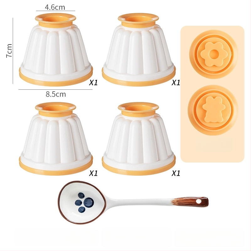 Formă de budincă din ABS cu capac, pentru uz casnic, potrivită pentru iaurt înghețat, mousse și jeleu, ustensilă pentru hrana bebelușilor