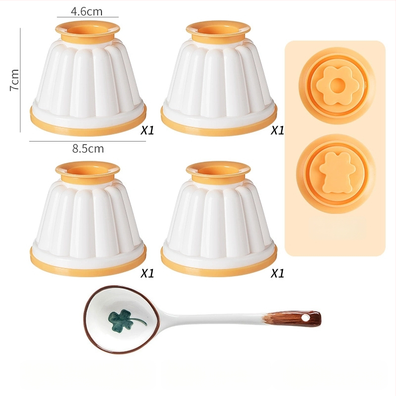 Formă de budincă din ABS cu capac, pentru uz casnic, potrivită pentru iaurt înghețat, mousse și jeleu, ustensilă pentru hrana bebelușilor