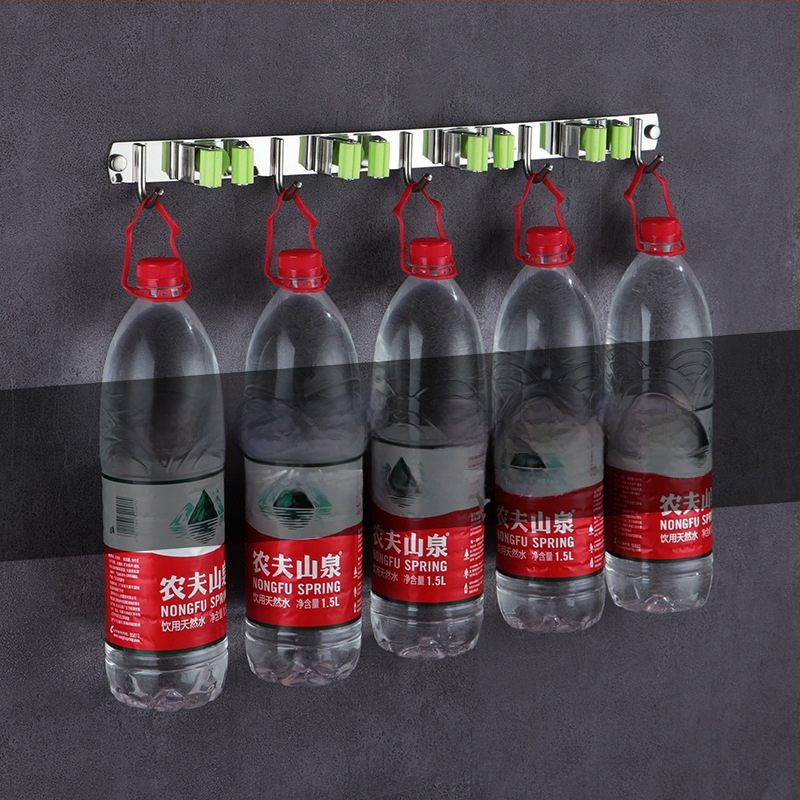 304 неръждаема стомана държач за моп, без пробиване, стенен монтаж за баня