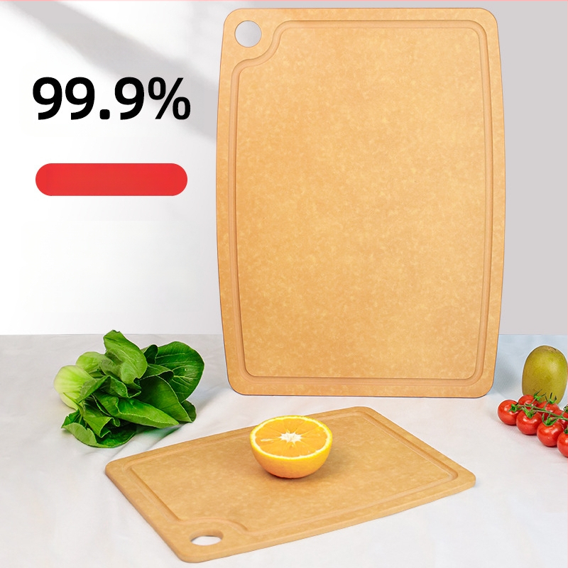 Antibakterijska daska za rezanje od bora vlakana, dvostrana, prijenosna, otporna na plijesan, sa silikonom protivkliznom površinom, za povrće i voće