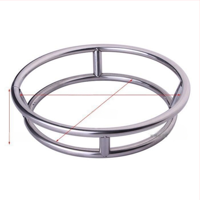 Ανοξείδωτο διπλής όψης ράφι για κατσαρόλες, πάγκου κουζίνας, χωρίς εγκατάσταση, εθνικού στυλ