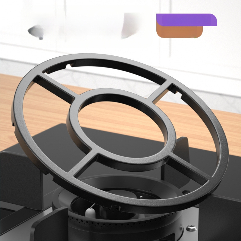 Στήριγμα φούρνου γκαζιού για κουζίνα με αντιολισθητικό ράφι κατσαρολών, σιδερένιο, τοίχου, κινέζικου στυλ, χωρίς εγκατάσταση