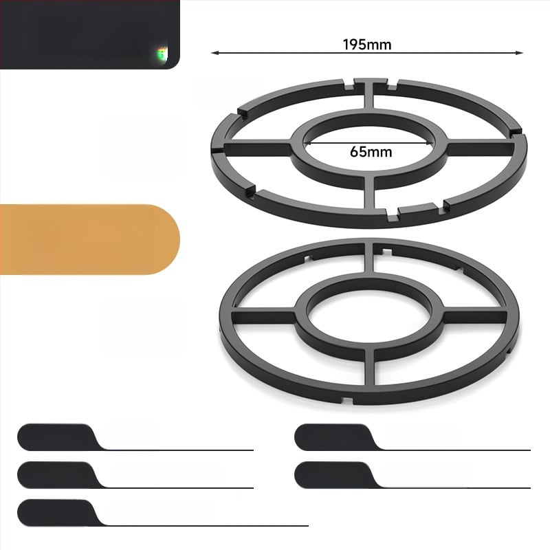 Στήριγμα φούρνου γκαζιού για κουζίνα με αντιολισθητικό ράφι κατσαρολών, σιδερένιο, τοίχου, κινέζικου στυλ, χωρίς εγκατάσταση