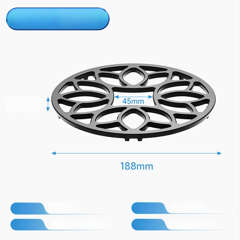 Στήριγμα φούρνου γκαζιού για κουζίνα με αντιολισθητικό ράφι κατσαρολών, σιδερένιο, τοίχου, κινέζικου στυλ, χωρίς εγκατάσταση