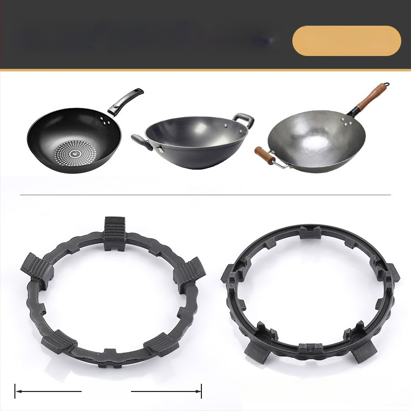 Στήριγμα φούρνου γκαζιού για κουζίνα με αντιολισθητικό ράφι κατσαρολών, σιδερένιο, τοίχου, κινέζικου στυλ, χωρίς εγκατάσταση