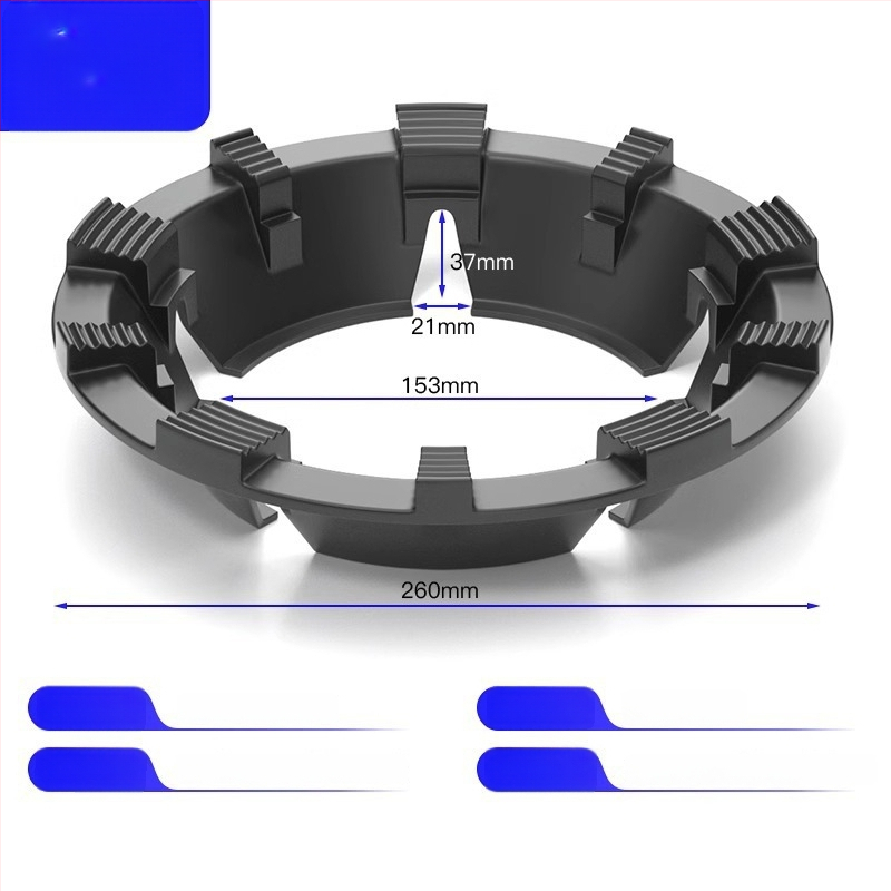Στήριγμα φούρνου γκαζιού για κουζίνα με αντιολισθητικό ράφι κατσαρολών, σιδερένιο, τοίχου, κινέζικου στυλ, χωρίς εγκατάσταση