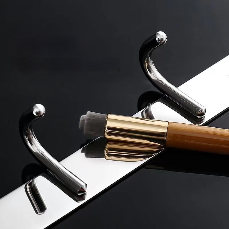 Закачалка за стена от 304 неръждаема стомана, без пробиване, за баня и кухня, полирана повърхност