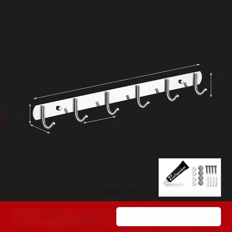Закачалка за стена от 304 неръждаема стомана, без пробиване, за баня и кухня, полирана повърхност