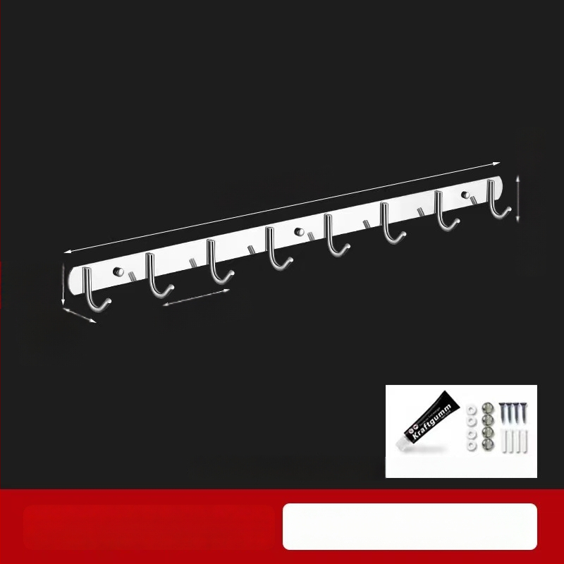 Закачалка за стена от 304 неръждаема стомана, без пробиване, за баня и кухня, полирана повърхност