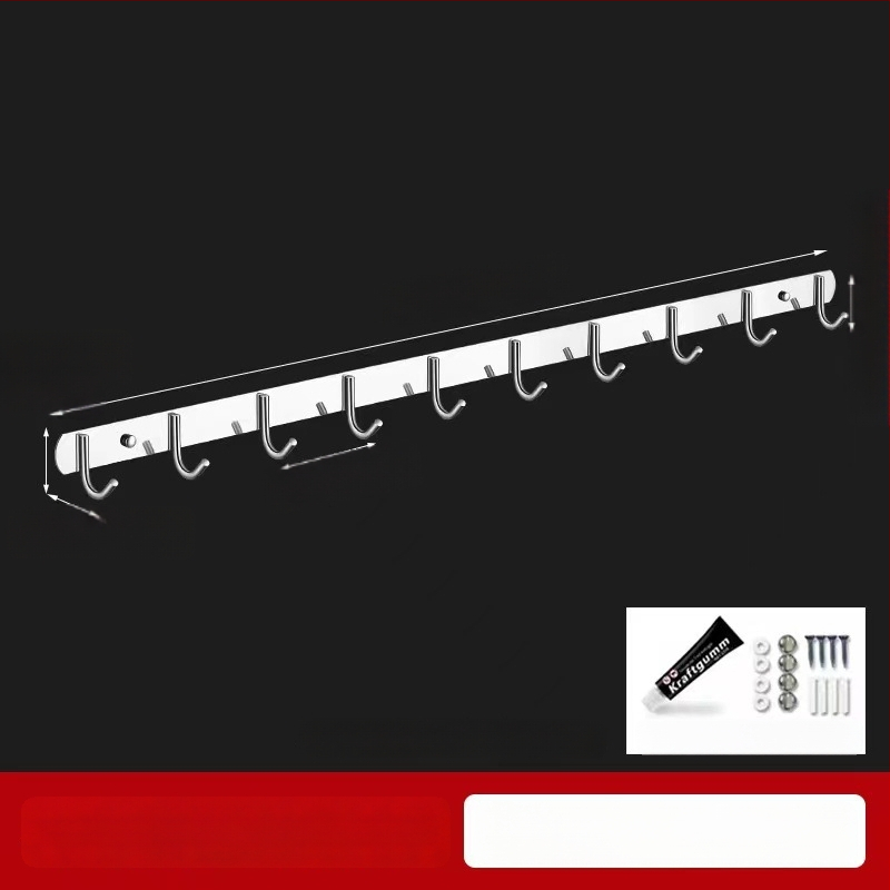 Закачалка за стена от 304 неръждаема стомана, без пробиване, за баня и кухня, полирана повърхност