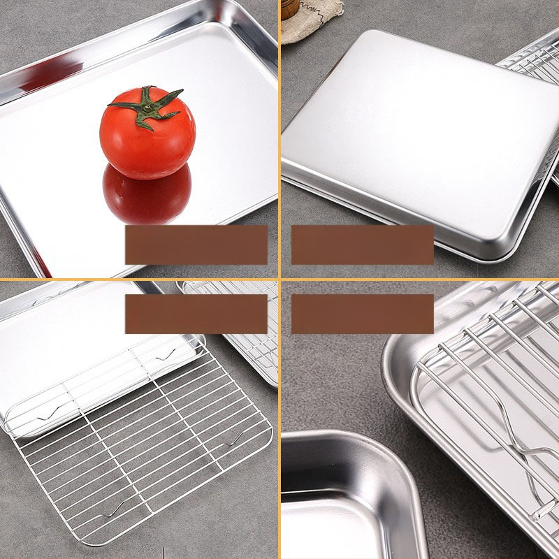 Ανοξείδωτο τετράγωνο ταψί ατμού με φίλτρο – κατάλληλο για μικροκύματα, γυαλιστερή επιφάνεια