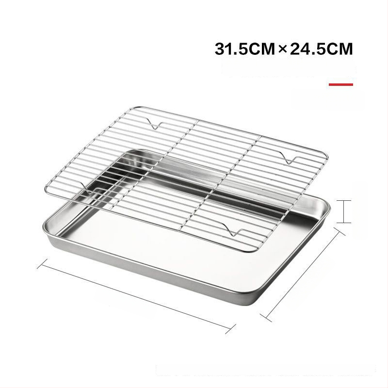 Ανοξείδωτο τετράγωνο ταψί ατμού με φίλτρο – κατάλληλο για μικροκύματα, γυαλιστερή επιφάνεια