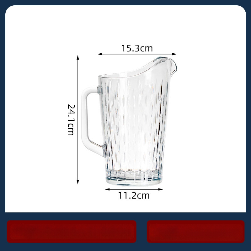 Κανά για κρύο νερό Garbo Daily Use με μοτίβο παγετώνα, από PC πλαστικό, κατάλληλη για χυμό, γάλα, ποτά και αρωματικό τσάι