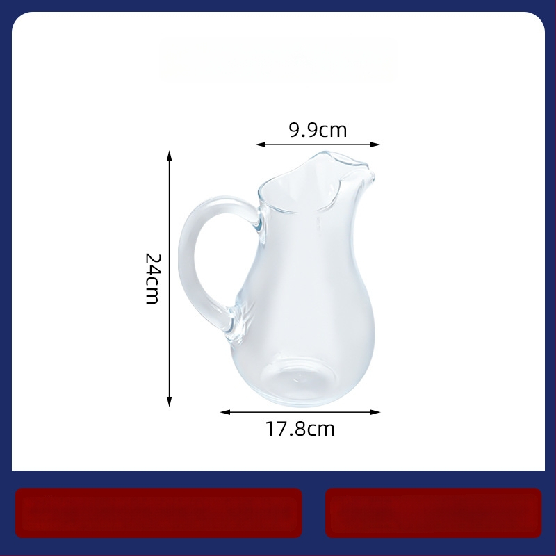 Κανά για κρύο νερό Garbo Daily Use με μοτίβο παγετώνα, από PC πλαστικό, κατάλληλη για χυμό, γάλα, ποτά και αρωματικό τσάι