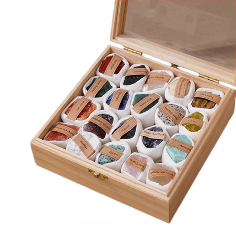 Set de ornamente din piatră brută de cristal - Dragon Roar, model AL654857007448