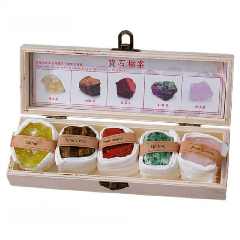 Set de ornamente din piatră brută de cristal - Dragon Roar, model AL654857007448