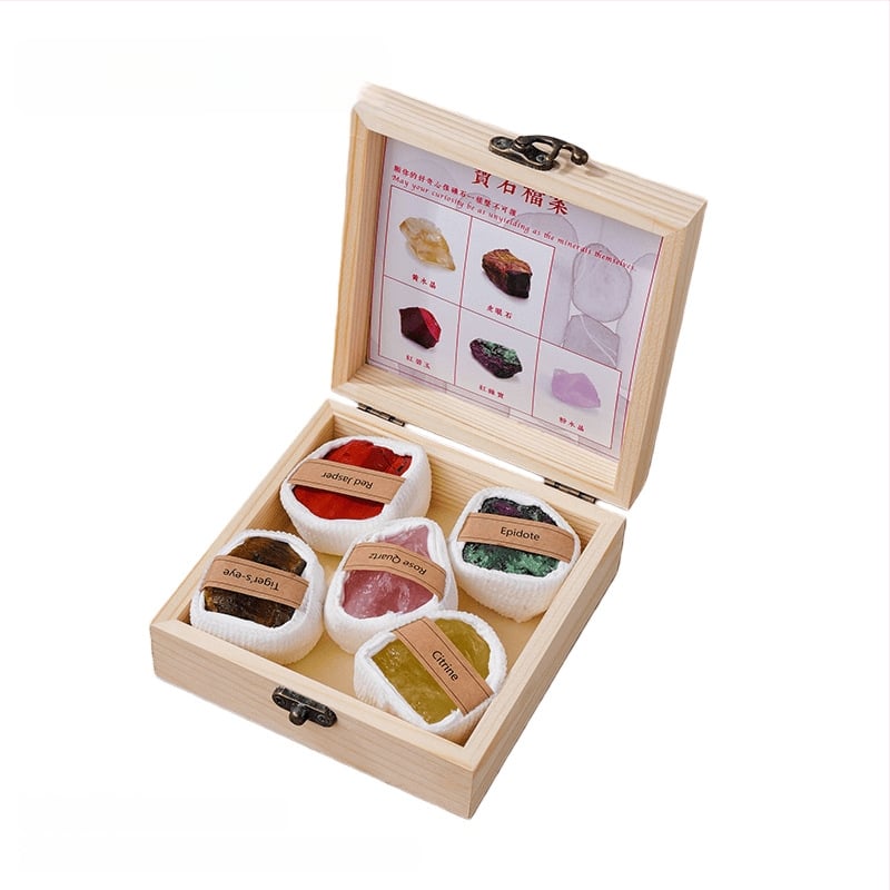 Set de ornamente din piatră brută de cristal - Dragon Roar, model AL654857007448