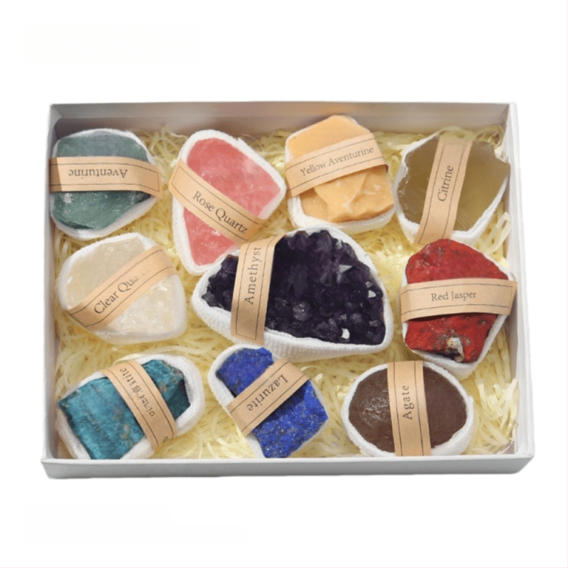 Set de ornamente din piatră brută de cristal - Dragon Roar, model AL654857007448