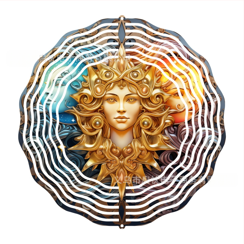 3D метално звънче за вятър с животински мотив — печатно метално украшение за двор, градина и балкон