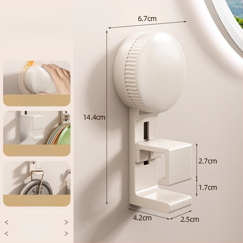 Usisni držač za lavabo s vješalom – bez bušenja