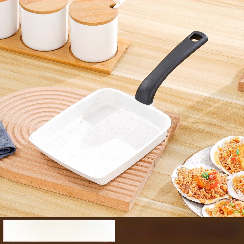 Japanski neprijanjajući tiganj od Maifan kamena za tamagoyaki, kvadratni mini tiganj za jaja i odrezak