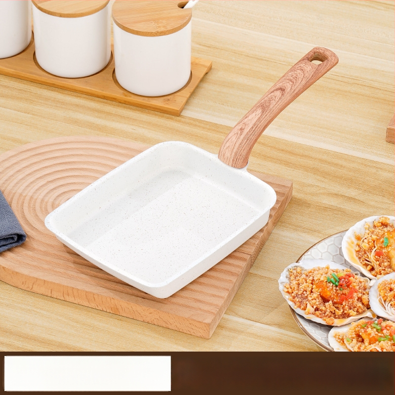 Japanski neprijanjajući tiganj od Maifan kamena za tamagoyaki, kvadratni mini tiganj za jaja i odrezak