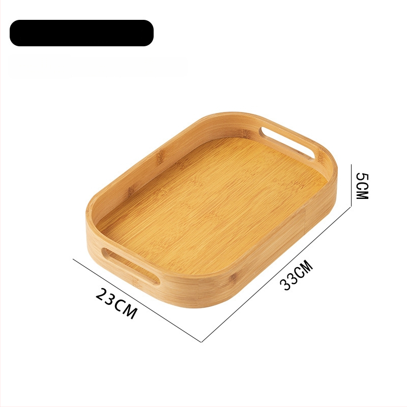 Kerek bambusz teás tálca otthonra, teaházakba, szállodákba és éttermekbe