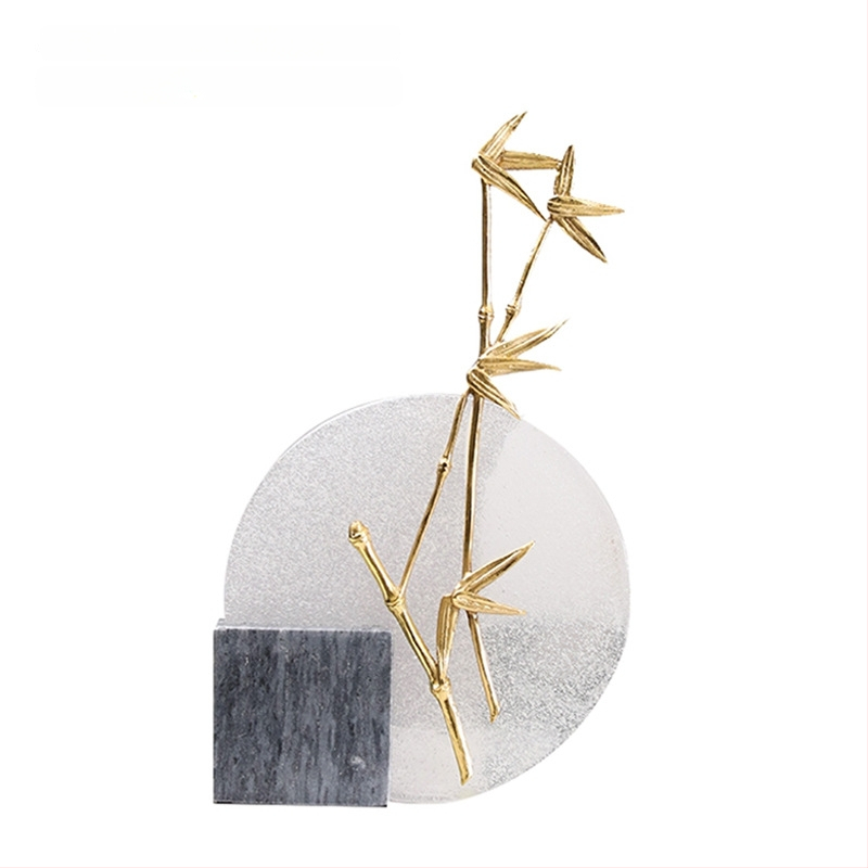 Орнаменти - метал и мрамор, кристални акценти, китайски стил, за моделна стая