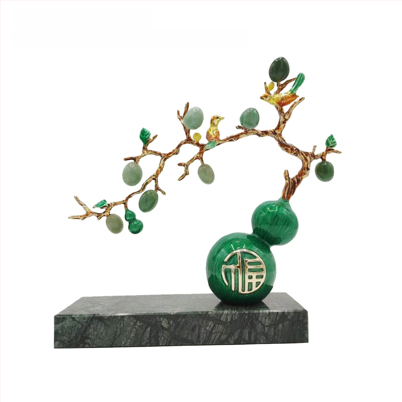 Орнаменти - метал и мрамор, кристални акценти, китайски стил, за моделна стая